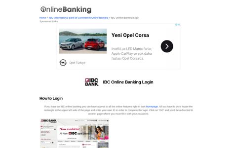 IBC Online Banking Login | Online Banking