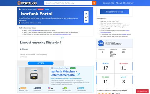 Isarfunk Portal