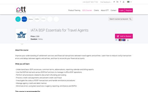 IATA BSP Essentials for Travel Agents | OTT ® - Online Travel ...