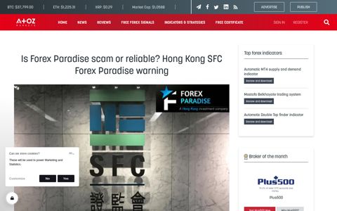 Is Forex Paradise scam or reliable? Hong Kong SFC Forex ...