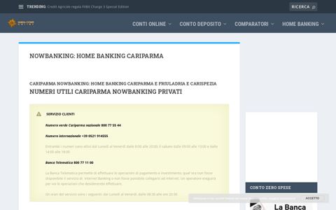 Cariparma Nowbanking Privati - Home Banking Friuladria e ...