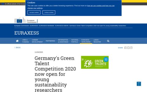 Germany's Green Talent Competition 2020 now open for ...