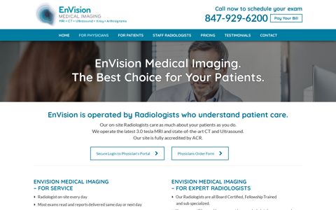 For Physicians | EnVision Medical Imaging