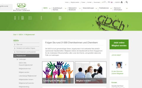 Mitgliedschaft - Gesellschaft Deutscher Chemiker