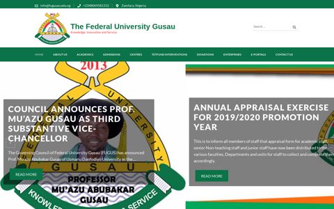 The Federal University Gusau: Home