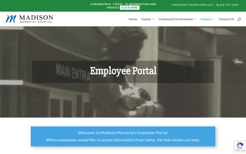 Employee Portal - Madison Memorial Hospital