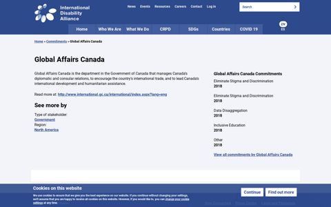 Global Affairs Canada | International Disability Alliance