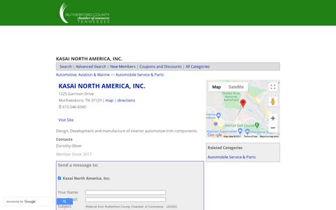 Kasai North America, Inc. - Rutherford County Chamber of ...