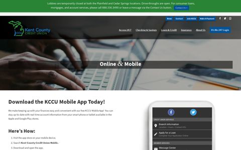 Online & Mobile | Kent County Credit Union