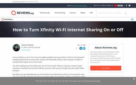 How to Turn Xfinity Wi-Fi Internet Sharing On or Off | reviews.org