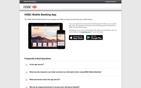HSBC Mobile Banking App - Mobile Banking: HSBC Bank