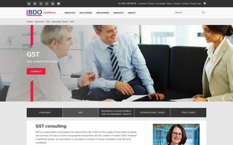 GST Consulting and Compliance - BDO Australia