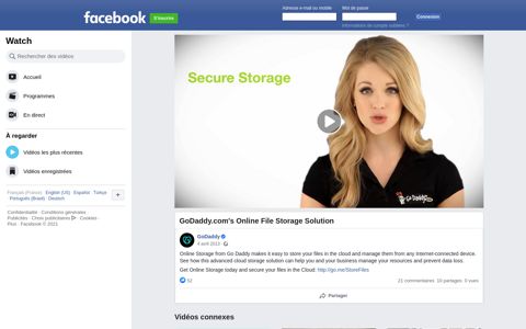 GoDaddy.com's Online File Storage Solution - Facebook