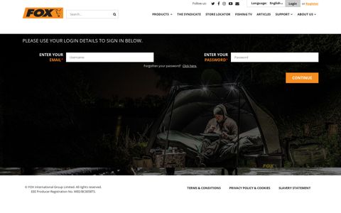 Fox: Carp Fishing Tackle, Rods, Reels, Clothing And More