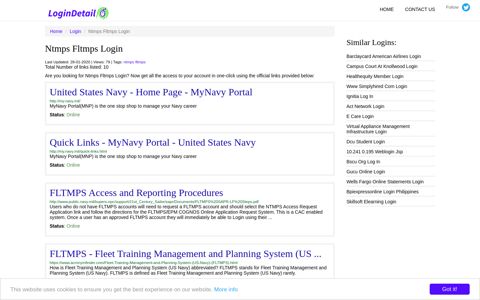 Ntmps Fltmps Login United States Navy - Home Page ...