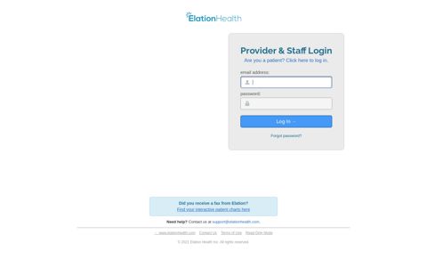 EMR Login - Provider & Staff Login - Elation Health