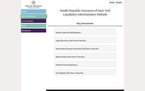 Health Republic Insurance of New York Liquidation ...