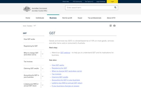 GST | Australian Taxation Office