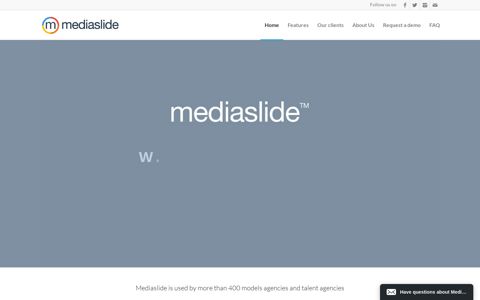 Mediaslide.com - The best model agency software