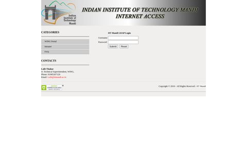 IIT Mandi|Internet Access - IIT Mandi|VPN Access