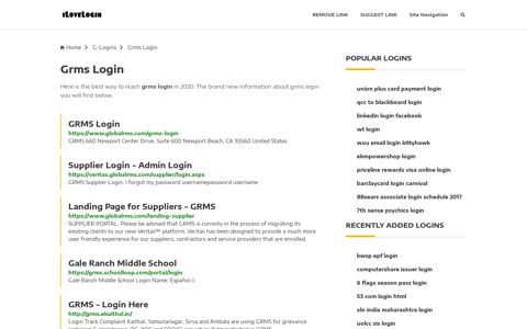 Grms Login ❤️ One Click Access