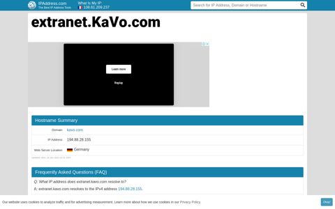 ▷ extranet.KaVo.com : Extranet Login - KaVo. Dental ...