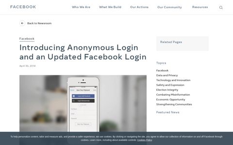 Introducing Anonymous Login and an Updated Facebook ...