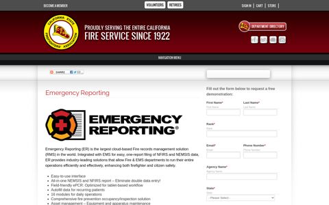 Emergency Reporting - California State Firefighters' Association