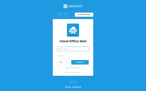 Hostpoint Login - Cloud Office Mail