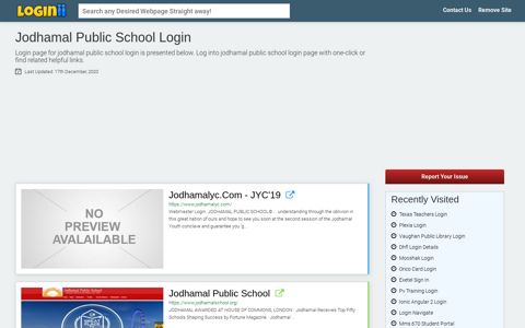 Jodhamal Public School Login - Loginii.com