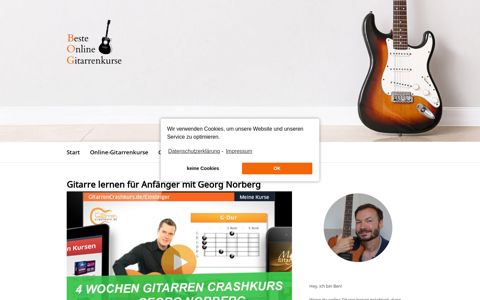 Gitarre lernen für Anfänger mit Georg Norberg | BOG
