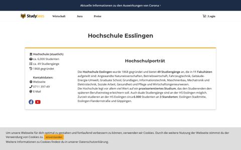 Hochschule Esslingen - Studiengänge und Crashkurse ...