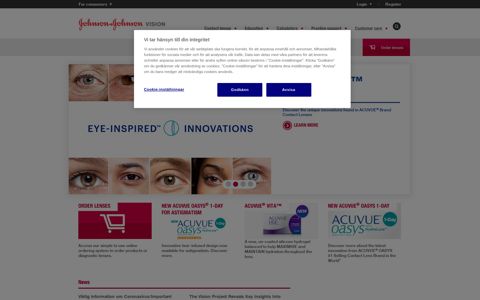 Johnson and Johnson Vision Care: Home