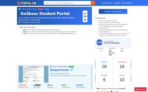 Go2boss Student Portal