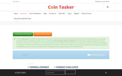 ePay Faucets - Coin Tasker
