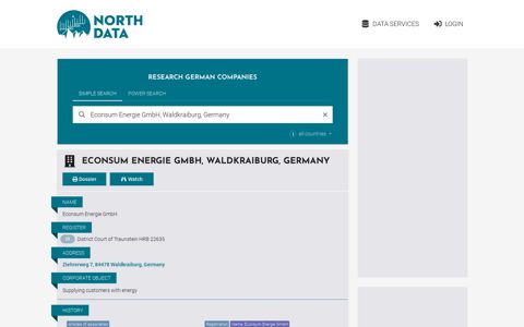 Econsum Energie GmbH, Waldkraiburg - North Data