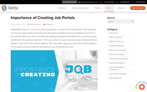Importance of Creating Job Portals | Job Portal Website ...