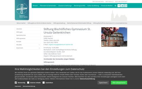 Stiftung Bischöfliches Gymnasium St. Ursula Geilenkirchen ...