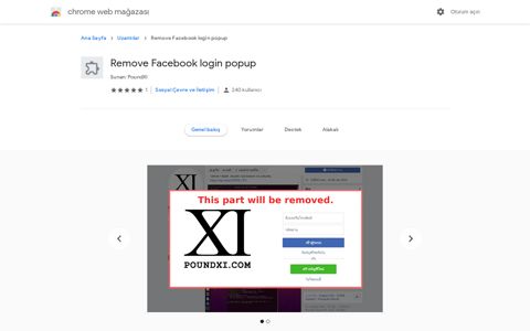 Remove Facebook login popup