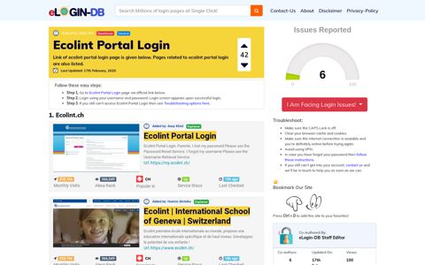 Ecolint Portal Login - A database full of login pages from all ...