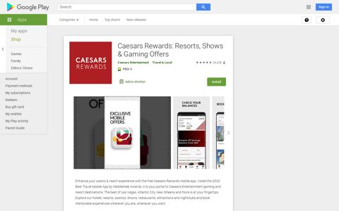 Caesars Rewards: Resorts, Shows & Gaming Offers - Apps on ...