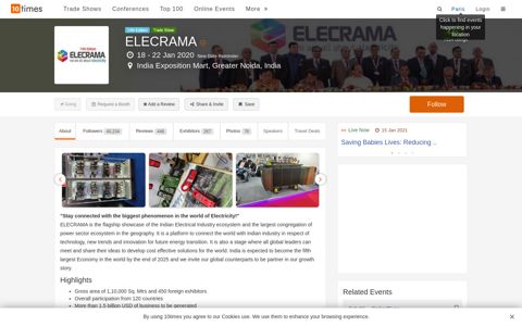 ELECRAMA (Jan 2020), Greater Noida India - Trade Show