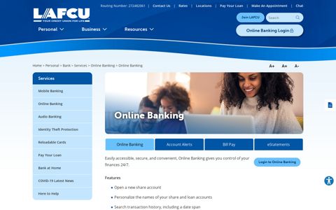 Online Banking - LAFCU