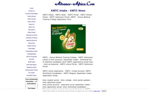 KMTC Intake - KMTC News - Advance Africa