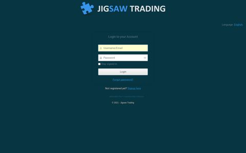 Please login - Jigsaw Trading