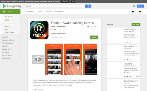 Fandor - Award-Winning Movies - Apps on Google Play