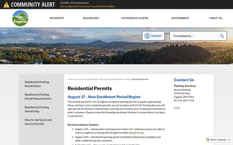 Residential Permits | Eugene, OR Website - City of Eugene