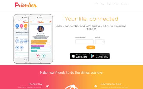 Friender - Your life, connected.