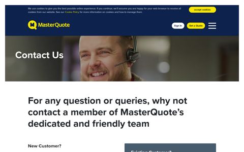 Contact Us | MasterQuote Insurance | MasterQuote