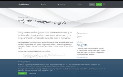 emigrate vs. immigrate vs. migrate : Choose Your Words ...